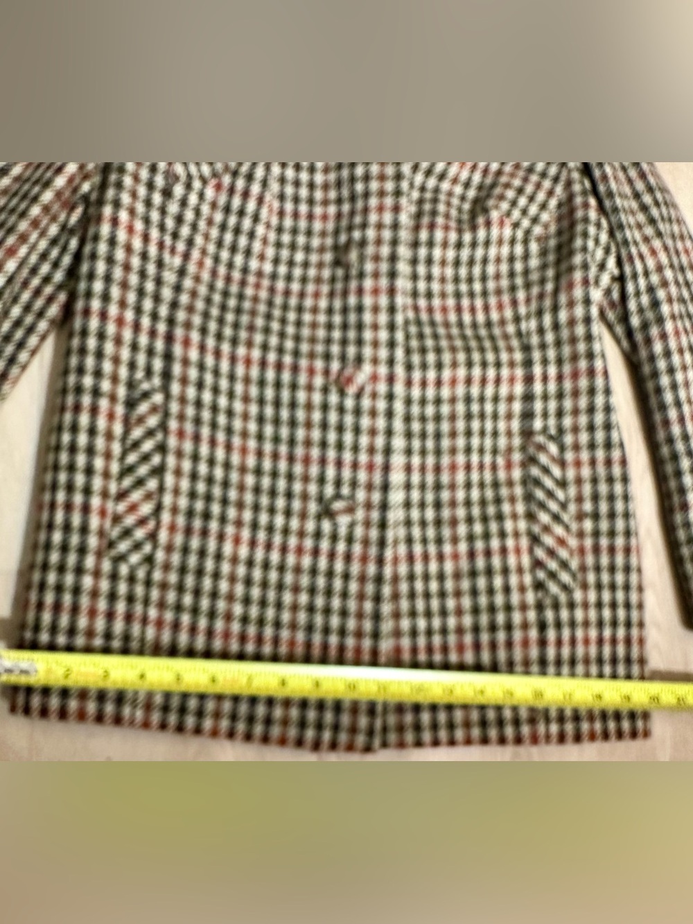 RONY LEE Plaid Wool Blazer Jacket Hong Kong Vintage Tailored - Picture 13 of 14